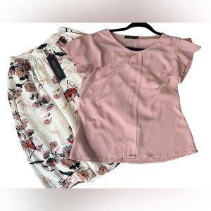 Women’s set- Mikarose A-Line Skirt and top - Size Small (skirt Brand NWT)